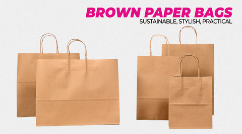 Image of Sustainable, Stylish & Practical Brown Paper Bags