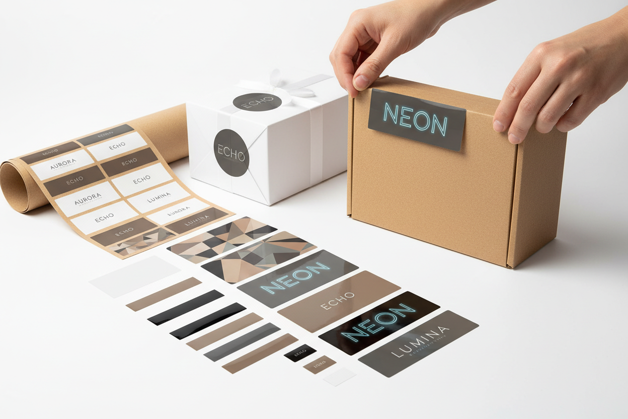 Custom Rectangle Stickers & Labels – Personalised Business Branding NZ