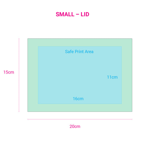 Image of safe print area premium magnetic gift boxes small mint green