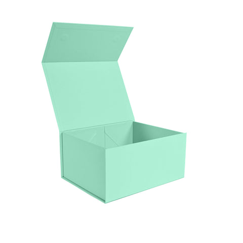 Image of Empty Mint Green Medium Gift Box - NEON Packaging