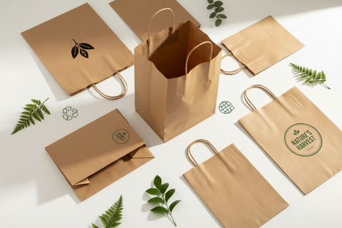 Image of Exploring the Benefits of Brown Paper Grocery Bags and Eco-Friendly Shopping Bags