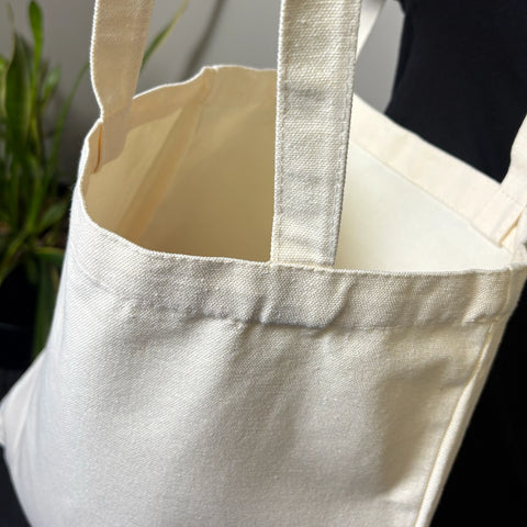 Image of 12 oz Custom Printed Canvas Tote Bag - Yellow