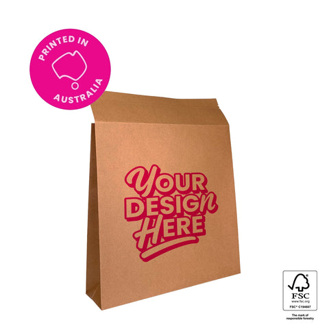 Image of Custom Printed Kraft Mailer Satchel