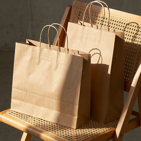 Image of Brown Kraft Paper Bags - Midi