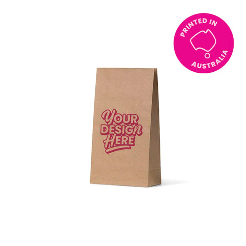 Image of Custom Printed Brown Paper Grocery bag - Large