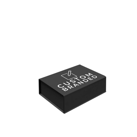 Small custom printed gift boxes in Australia. Black branded gift boxes for e-commerce or corporate gifting.
