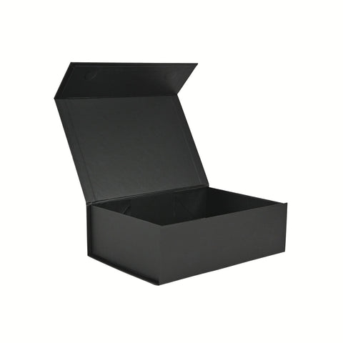 Small black gift boxes with premium magnetic closure. Custom printed with your logo in our Sydney warehouse.