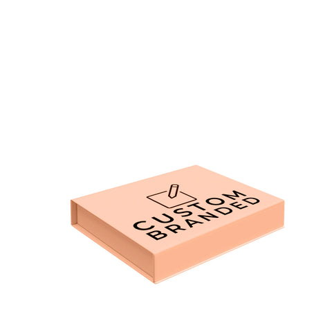 Image of Extra large peach magnetic gift box with custom branding - premium packaging Australia