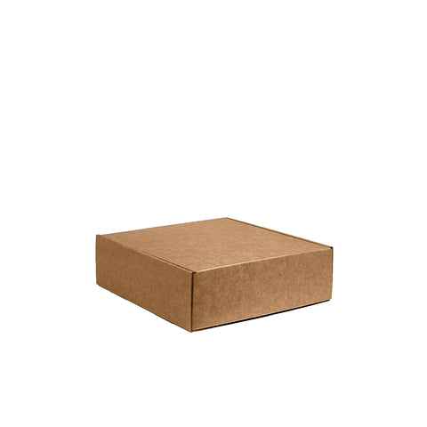 Image of Three Bottle Wine Box With Insert - Brown