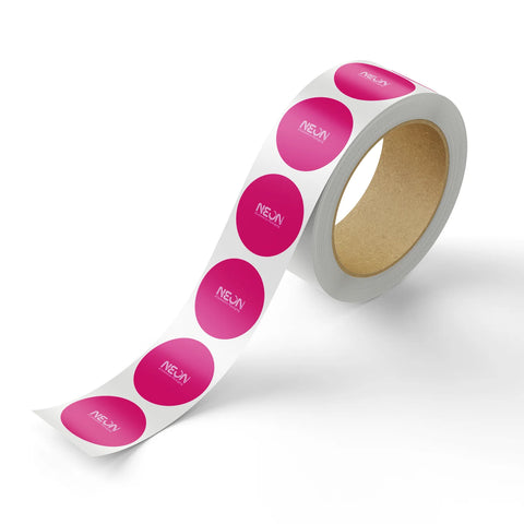Image of Custom Printed White Matte Sticker Roll (50x50)