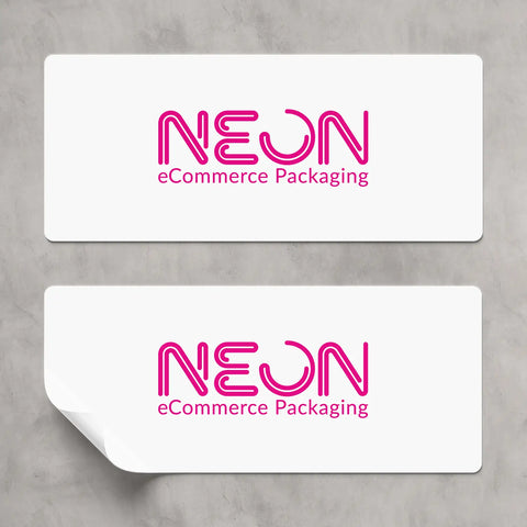 Image of Custom Printed White Gloss Sticker Roll (50x100)