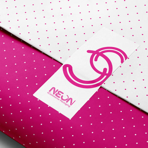 Image of Custom Printed White Gloss Sticker Roll (50x100)