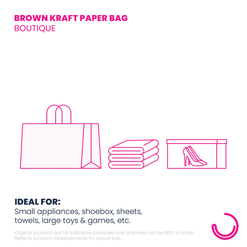 Image of Brown Kraft Paper Bags - Boutique