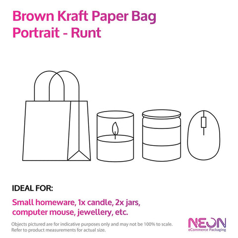 Image of Brown Kraft Paper Bags - Bambino