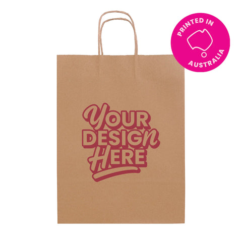 Image of Custom printed Brown Kraft Paper Bag - Small