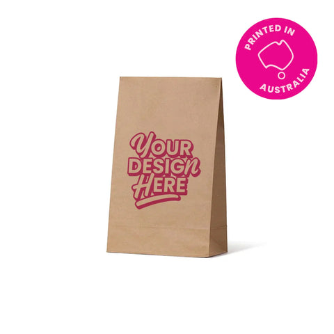 Image of Custom Printed Brown Paper Grocery bag - XL