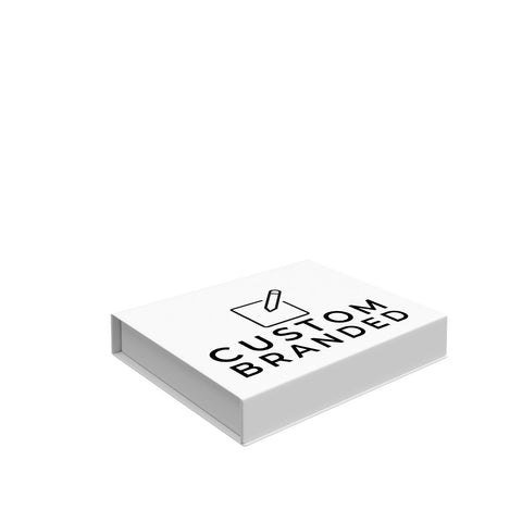 Image of Extra large white magnetic gift box with custom branding - premium XL packaging Australia