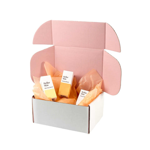 Image of hamper mailing box pastel pink