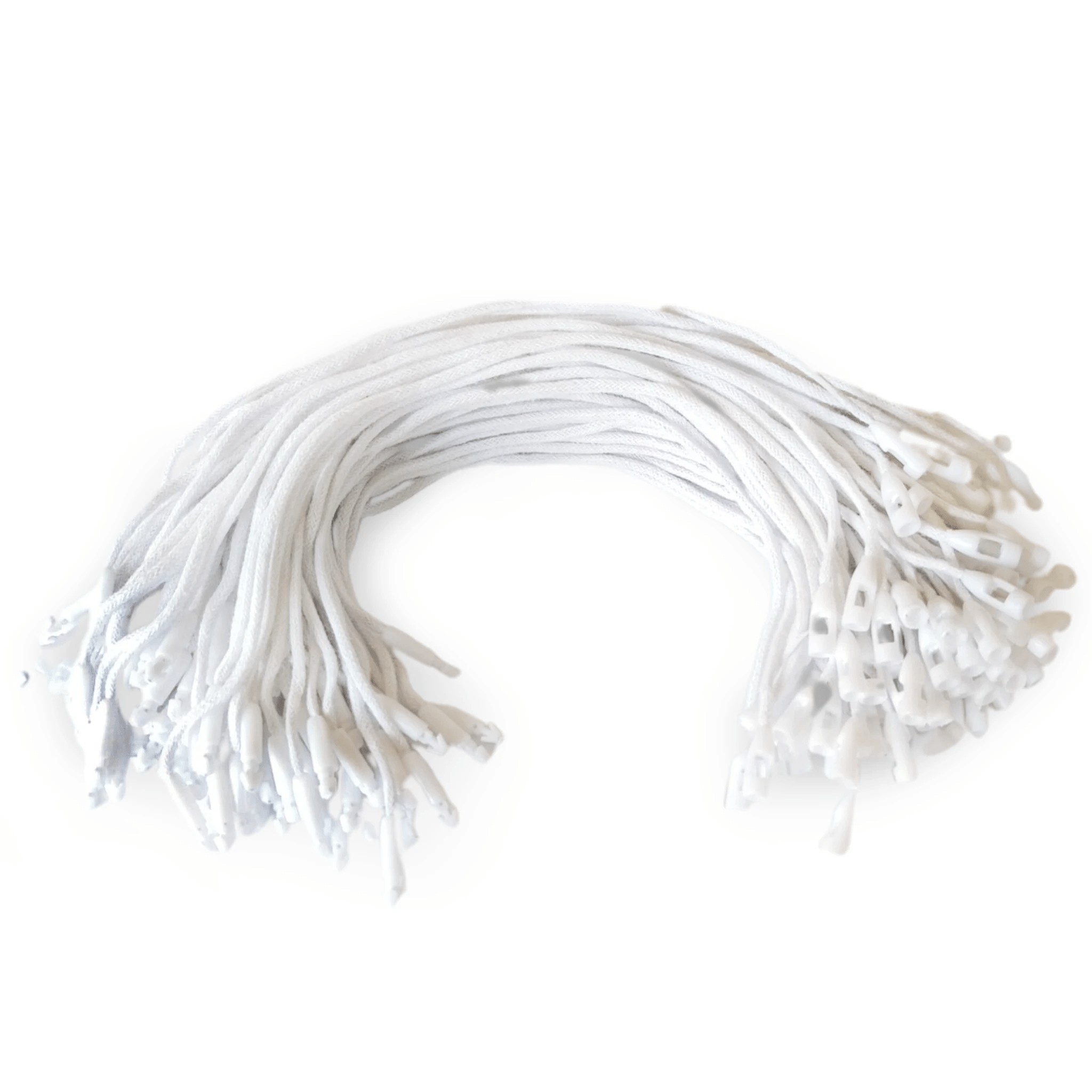 Tag Thread Based White Cotton Swing Tag Threads – White Thread for Retail | NEON Packaging